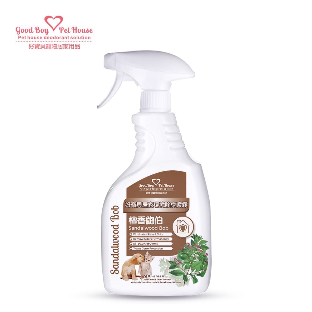 [GBPH好寶貝] 居家環境除臭噴霧 – 檀香鮑勃 500ml, , large