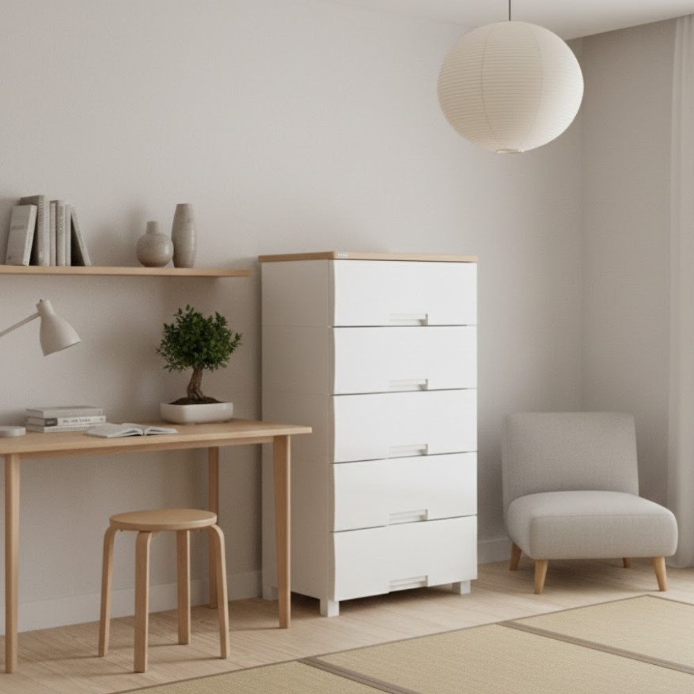 【AOTTO】58面寬木質頂板四層抽屜收納櫃(AC-2204), , large