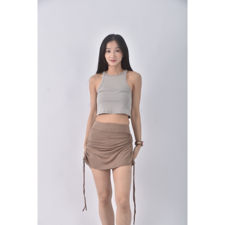 (S) 質感杏色短裙二手衣, , large