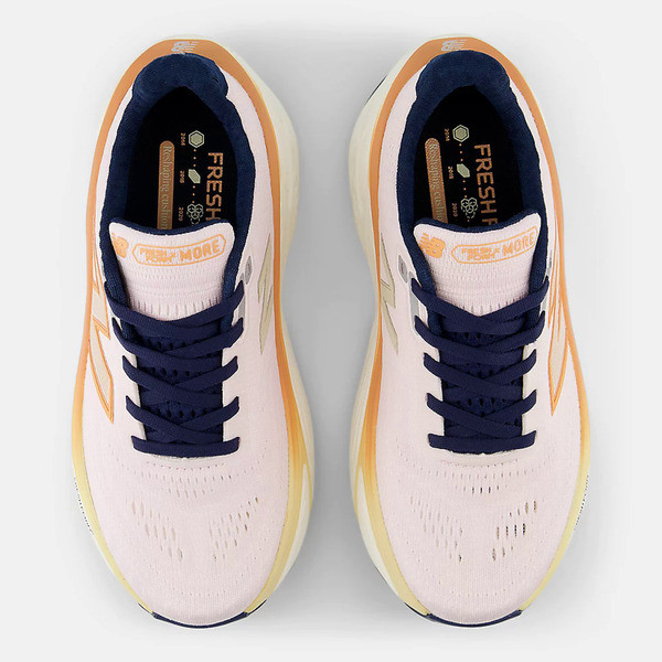 New Balance Fresh Foam X More V5 女 慢跑鞋 D寬楦 緩震 粉橘 [WMORLT5], , large