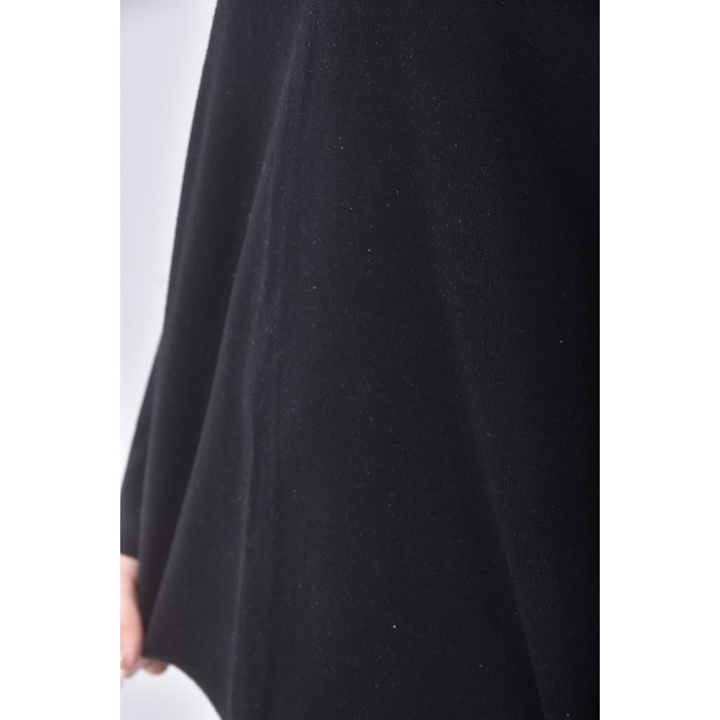 (XL) 質感高領刺繡黑色長袖上衣二手衣, , large