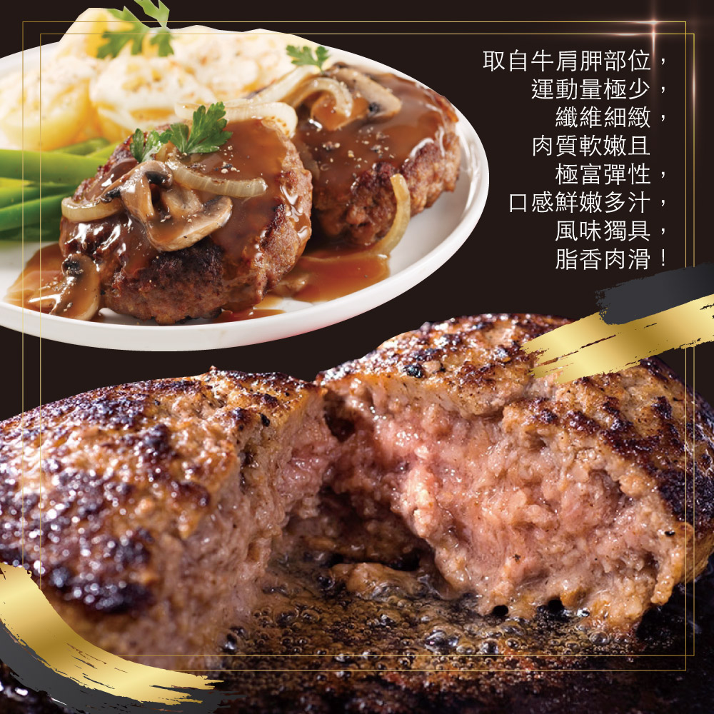 赤豪家庭私廚 美式牛肉漢堡排薄切2片 任選(厚200g/片薄100g/片)_任選, , large