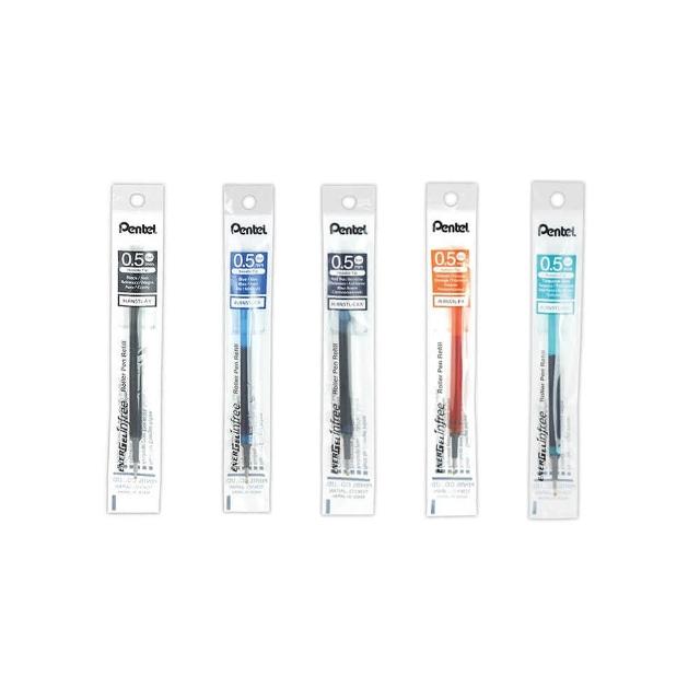 【 Pentel 飛龍 】 極速鋼珠筆芯 ENERGEL infree  0.5mm 12支/盒 LRN5TL   -  多款可選