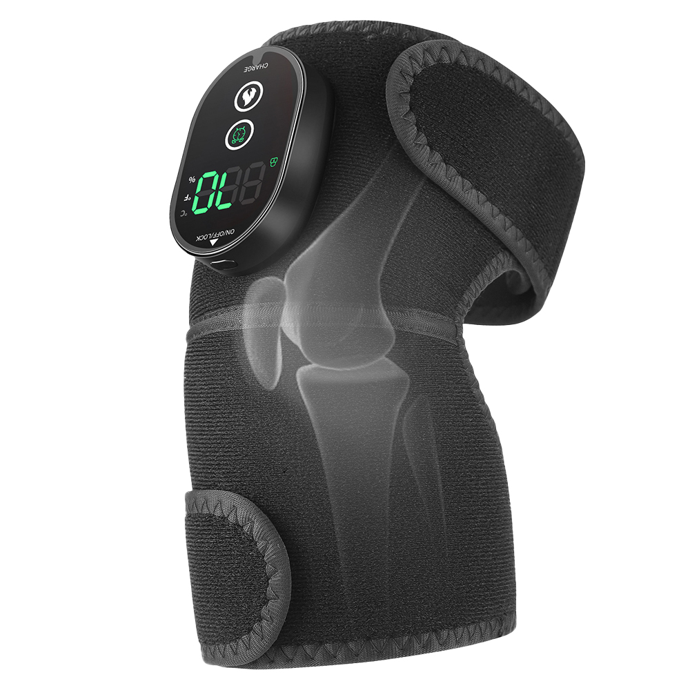 Heated Knee Brace - Black / Single Unit (Moist Heat Therapy), , large