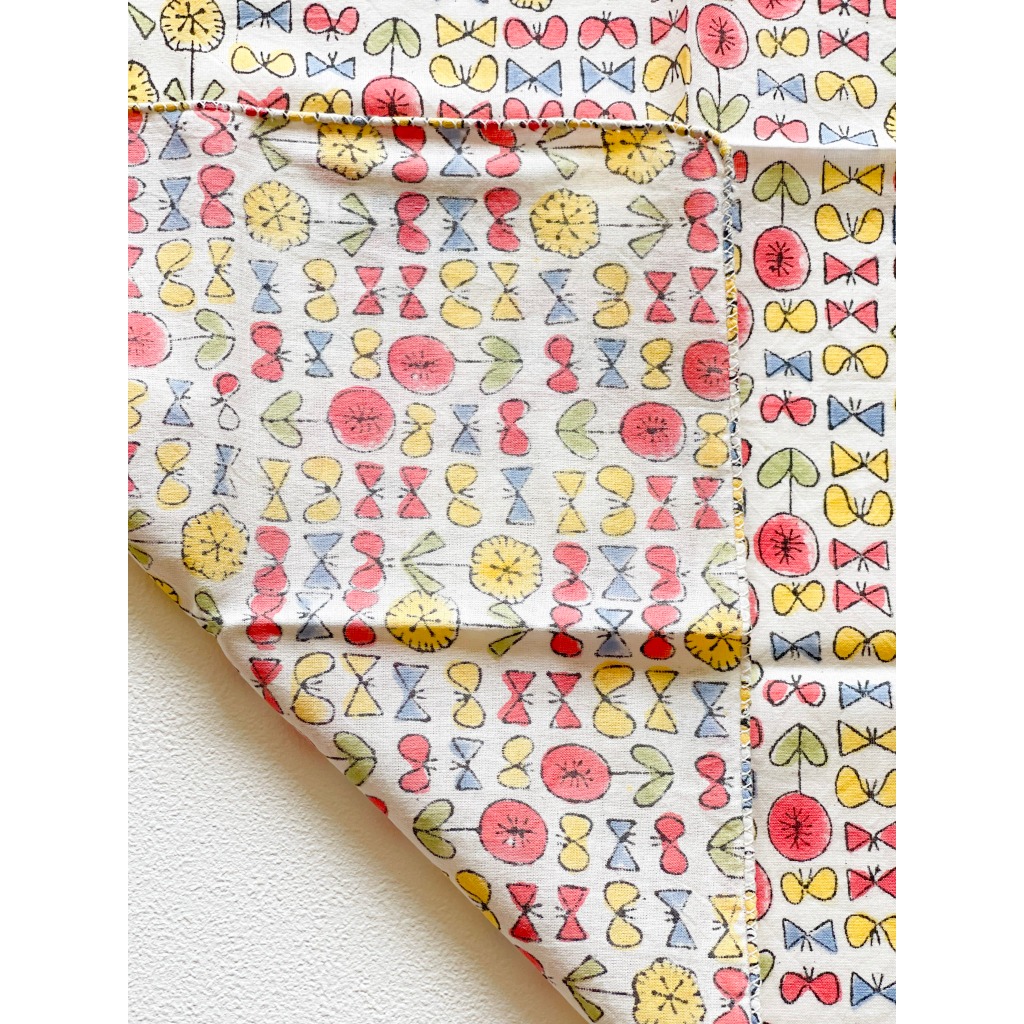 日本設計/印度製造 admi 全棉 方形 45x45 cm 手帕 手巾 (SunnyDay 01), , large