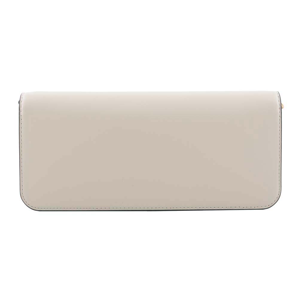 TORY BURCH Eleanor 大標誌牛皮肩背鍊包/手拿包/奶油白, , large