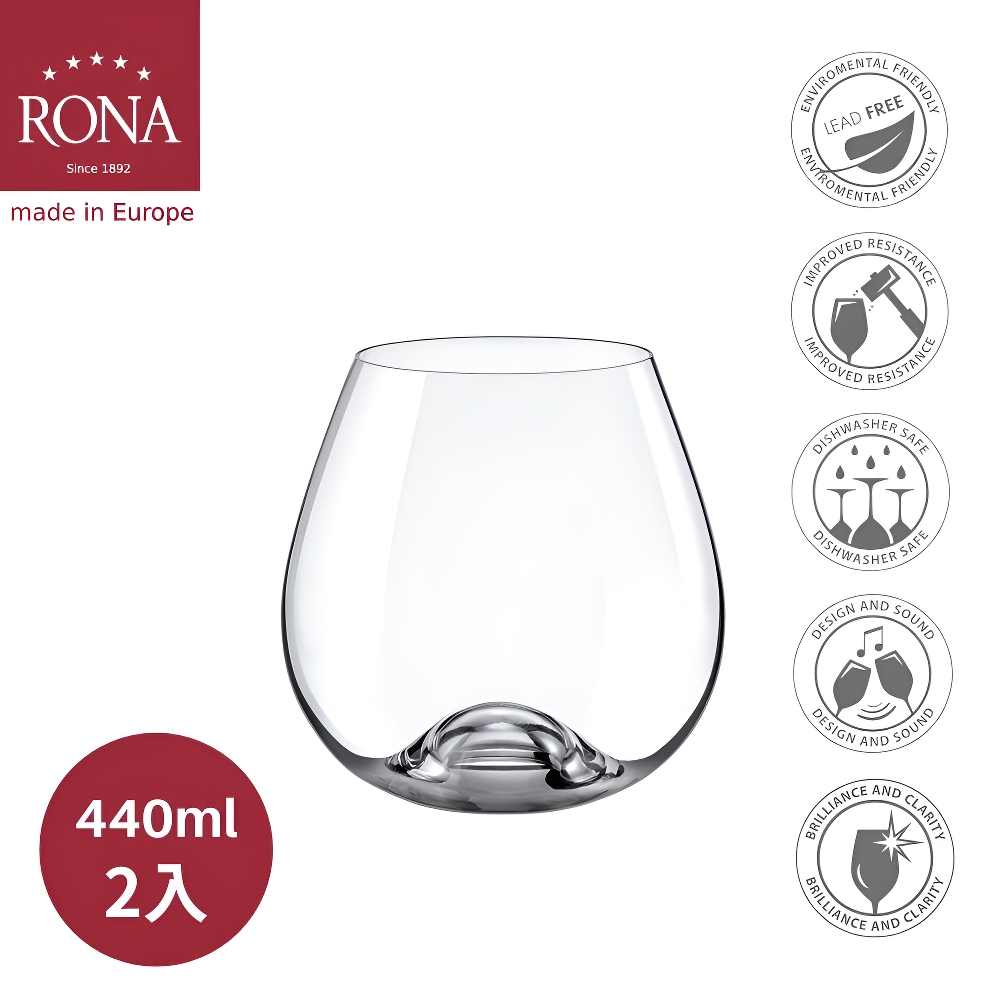 [傑凱國際] RONA專業無梗O型杯 勃根地杯 440ml, , large