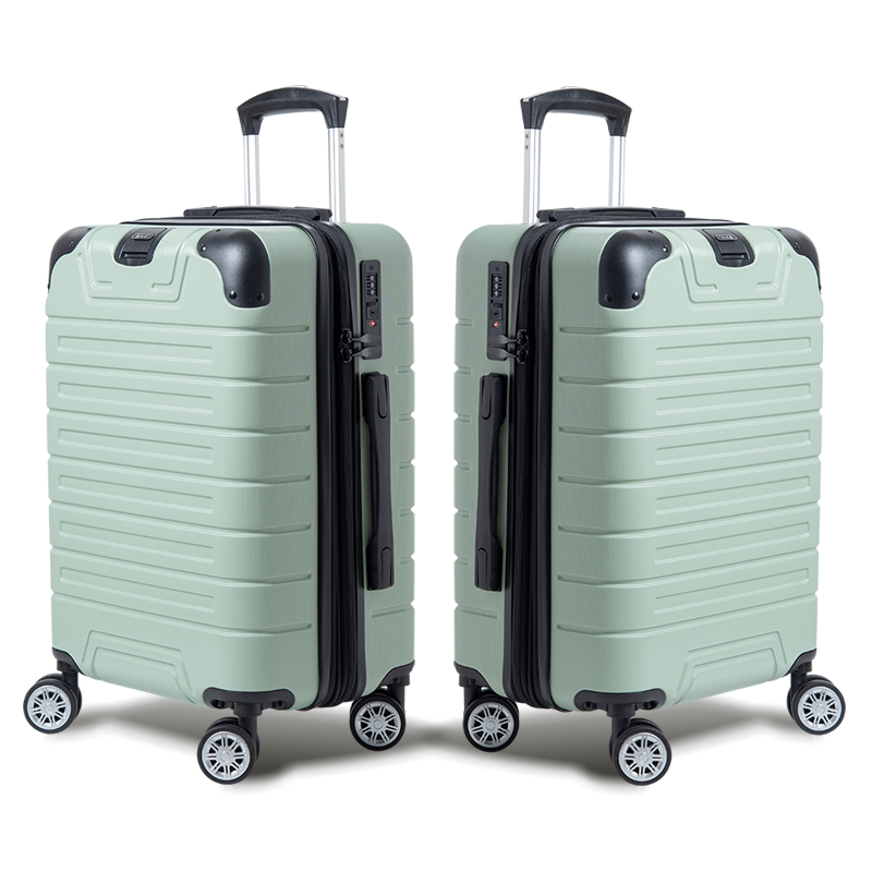 【Alldma鷗德馬】25吋追星款拉鏈行李箱H6-抹茶綠拉絲(贈保護套C2+B2棋盤束帶+多功能海關鎖), , large