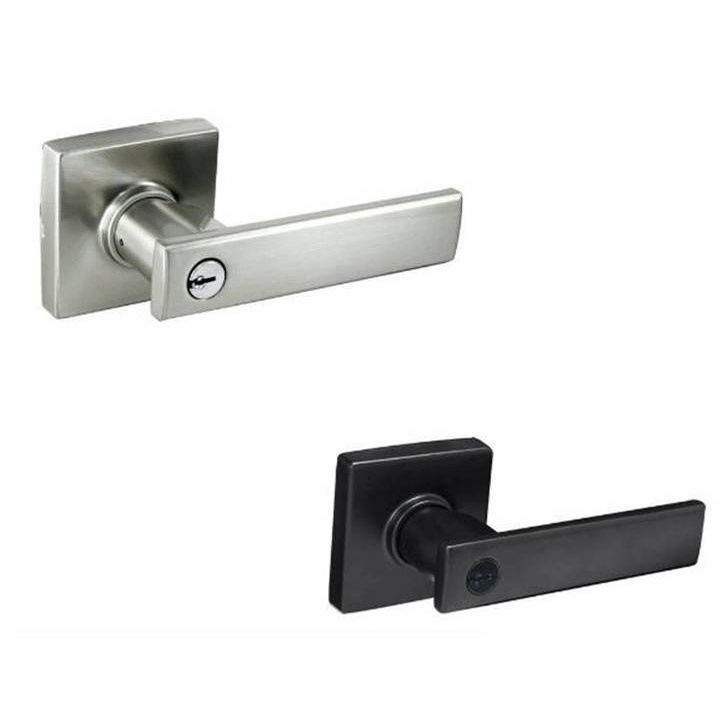 水平鎖 加安牌 磨砂銀 消光黑 LP1X907 LP1X207 LP1X90G浴廁 房間 方套盤 黑色水平鎖, , large