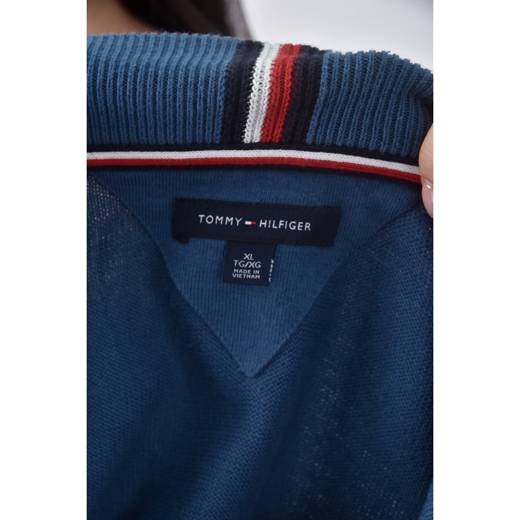 (XL) tommy hilfiger質感棉質純棉綠色長袖上衣二手衣, , large