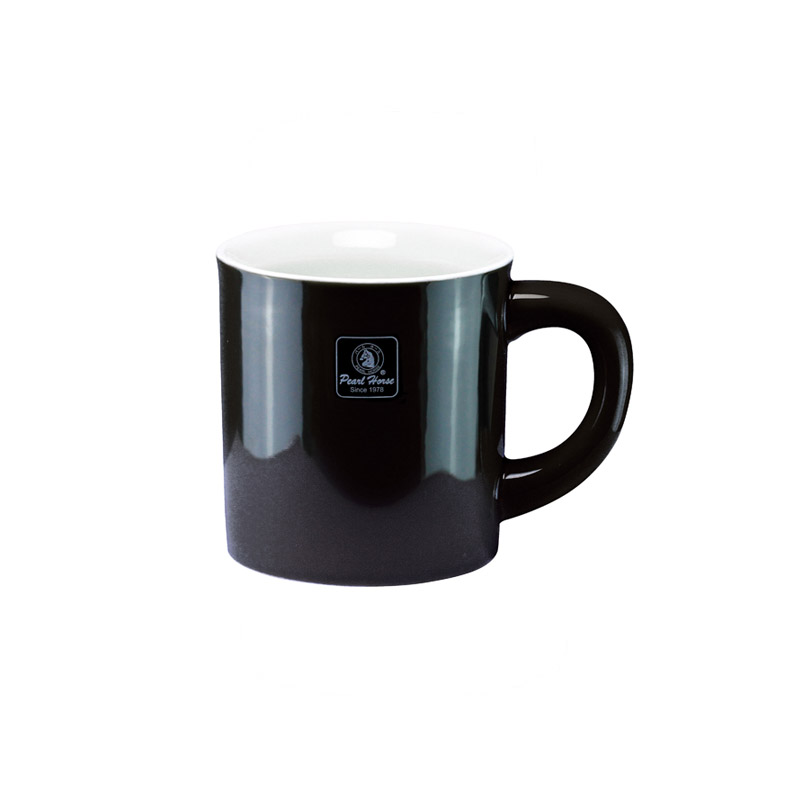 PEARL HORSE Heavy Ceramic Mug – JA-C320-B (Black)