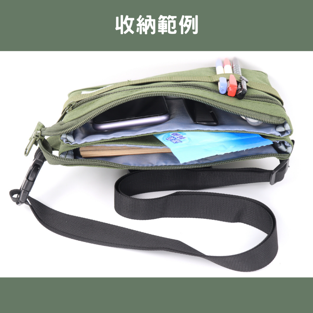 【MQ】超強收納隨身包-灰色 雙主袋 小包 腰包 斜跨包 兩用包 斜肩包 霹靂包 潮流 輕便, , large
