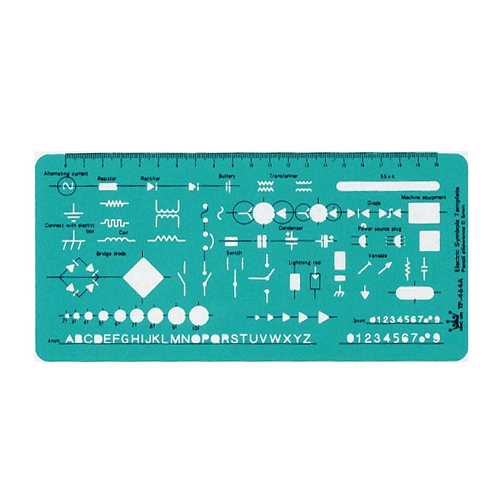 【 徠福 】電氣符號定規 / 片 TP-464A, , large