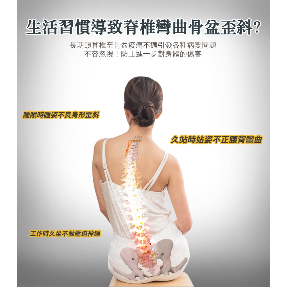 【日本旭川】AIRFit氧活力進階版人體工學護脊腰靠墊 透氣 椅子 靠墊 坐靠墊 辦公 護背墊 護腰靠墊 電腦椅 記憶棉, , large