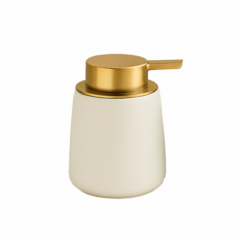 【上手家居】陶瓷分裝瓶 薄霧白(按壓瓶/乳液分裝瓶/按壓分裝瓶/乳液瓶), , large