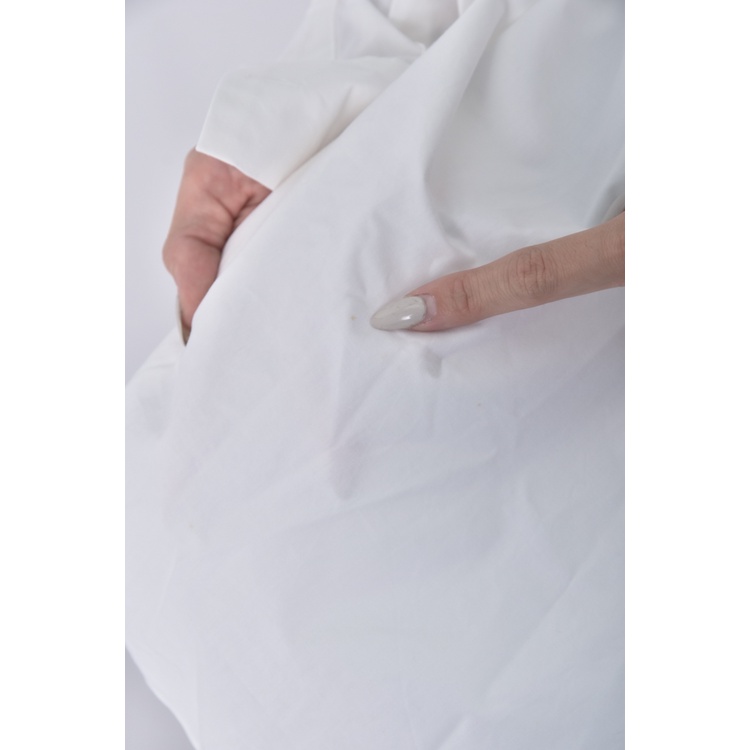 (XL) miyuki select質感寬鬆白色襯衫上衣二手衣, , large