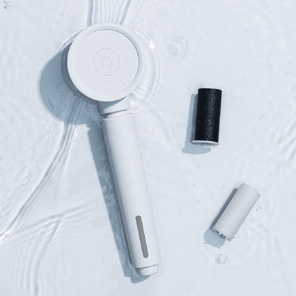 Suzzi Dual Filter Shower Head + Replacement Cartridge Set, , large