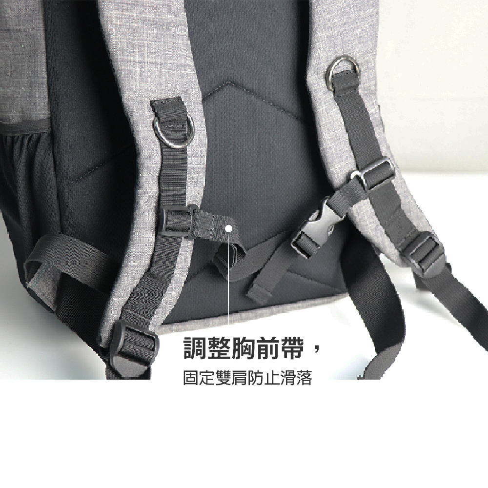 【Niche 樂奇】掀蓋式袋蓋防水後背包 N-5205 登山健行背包 大容量運動後背包 28L, , large