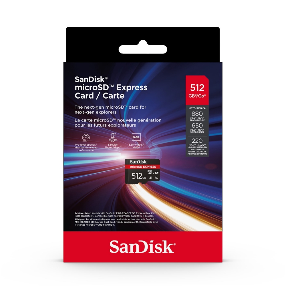 【SanDisk】 EXPRESS 512G UHS-I U3 A1 microSDXC 記憶卡, , large
