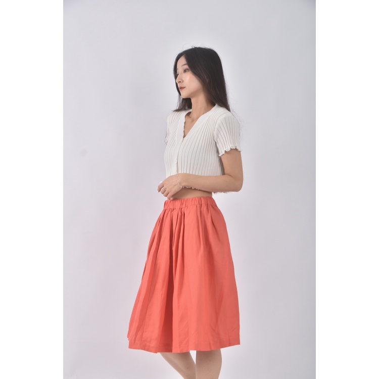 (M) je chichi素面橘色短裙二手衣, , large