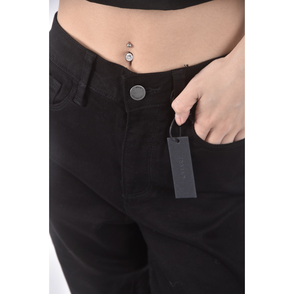 (M) dstld質感黑色長褲二手衣, , large