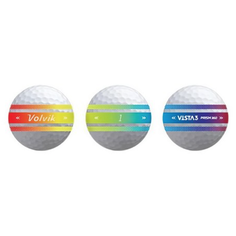 Volvik Vista 3 Prism 360 Golf Balls – 12-Pack, , large