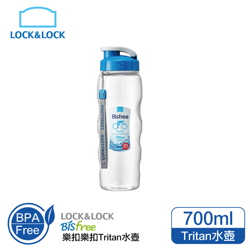 樂扣722優質水壺700ml, 淺藍色, large