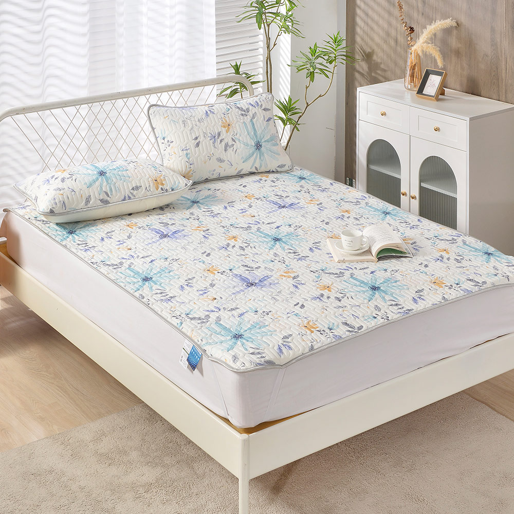 【FOCA】Moxia | Graphene antibacterial breathable natural latex cooling pad/cooling mat/multi-function pad (with a pillowcase of the same style) - double, , large