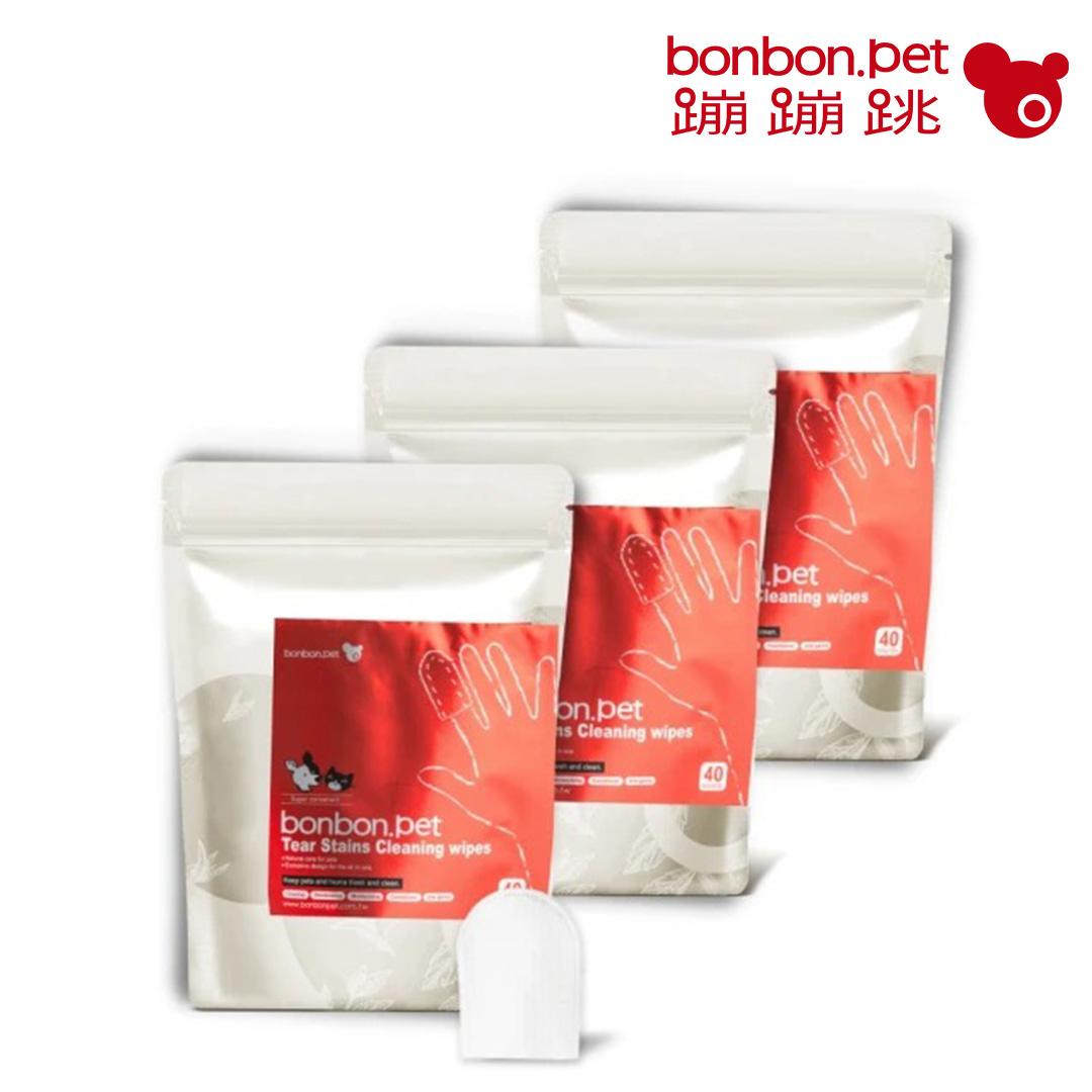 蹦蹦跳 植萃淚痕清潔指套40入/包X 3包組, , large
