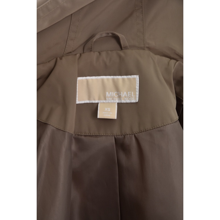 (S) michael kors質感風衣棕色外套二手衣, , large