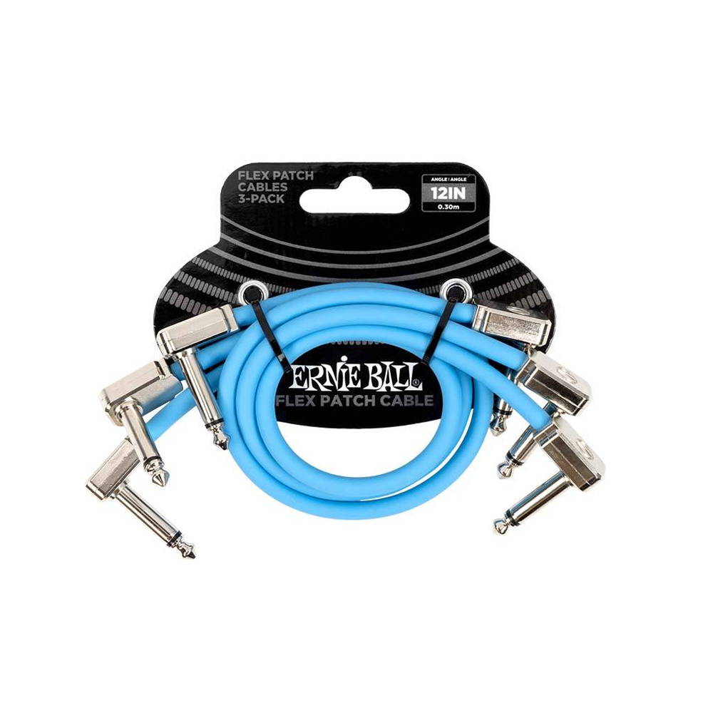Ernie Ball Flex Patch Cable 12in (P06461：Blue), , large