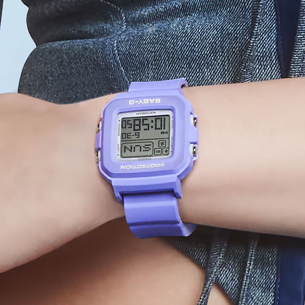 CASIO 卡西歐 BABY-G 30週年 手錶和錶殼吊飾套組 女錶 BGD-10K-6, , large