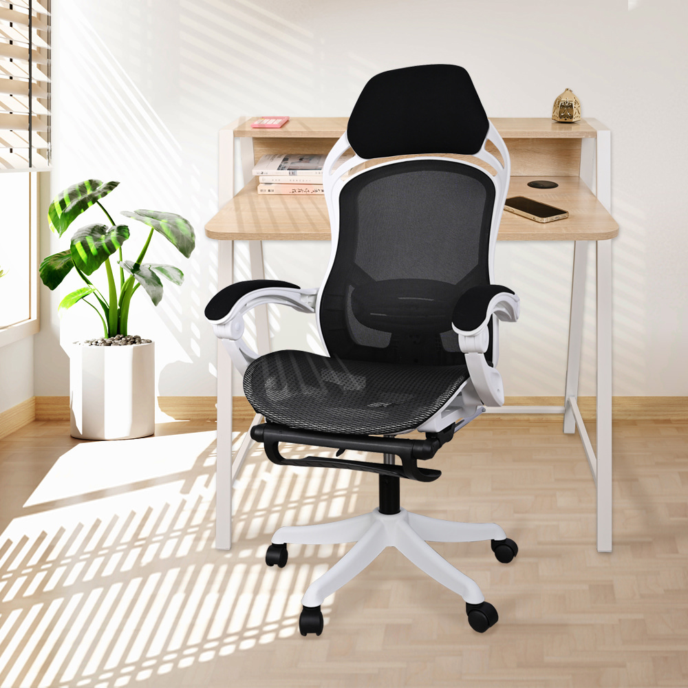 【AOTTO】高背透氣可擱腳電腦椅(KOC-026), , large