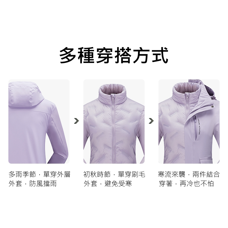 DZRZVD杜戛地 頂級無縫羽絨兩件式外套 男款110817 女款110818【主推：無縫羽絨衣+YKK主拉鍊】, , large