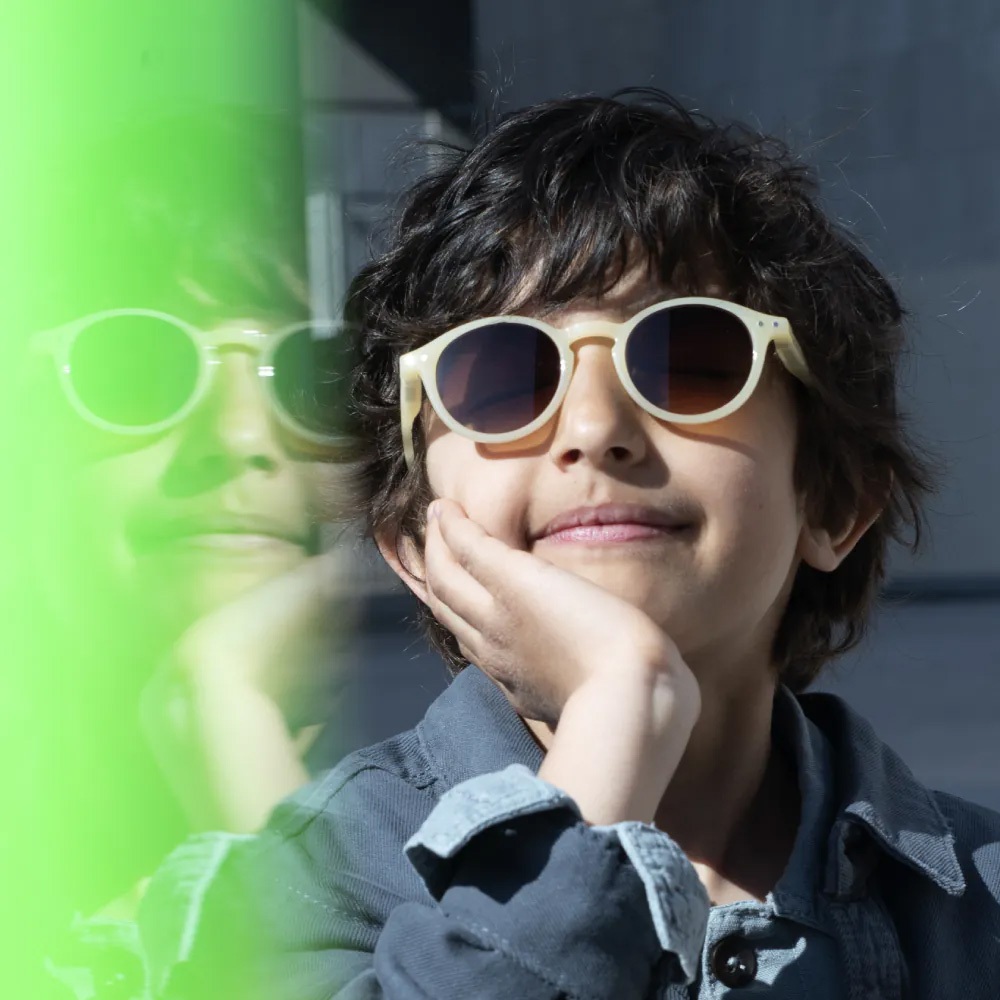 IZIPIZI Sun Junior 太陽眼鏡 墨鏡 兒童尺寸 #D框 Daydream系列-象牙白, , large