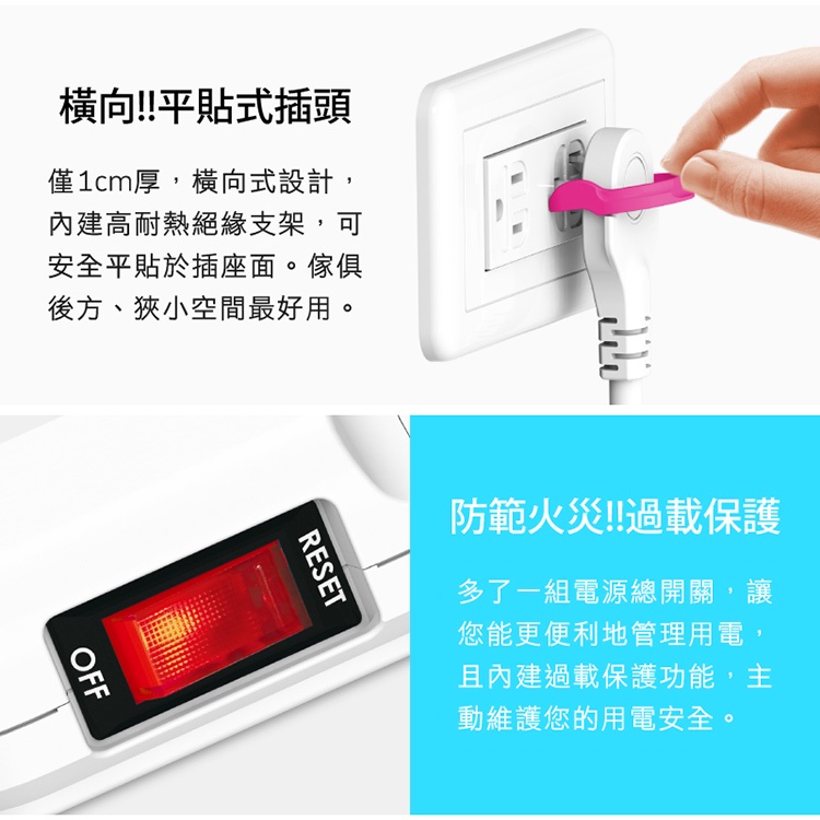 Tyson太順電業 台灣製 5切4座 3P延長線【現貨】多尺寸 354AS 延長線 安全防火 阻燃 抗雷擊 耐摔 耐用, , large