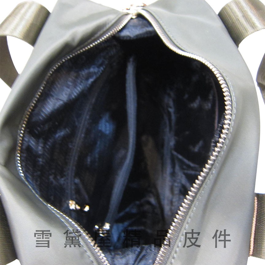 ~雪黛屋~Volee 手提包中容量提肩背斜背進口專櫃主袋內二隔層進口超輕量防水水晶布+皮革附長背帶YV035-12649, , large