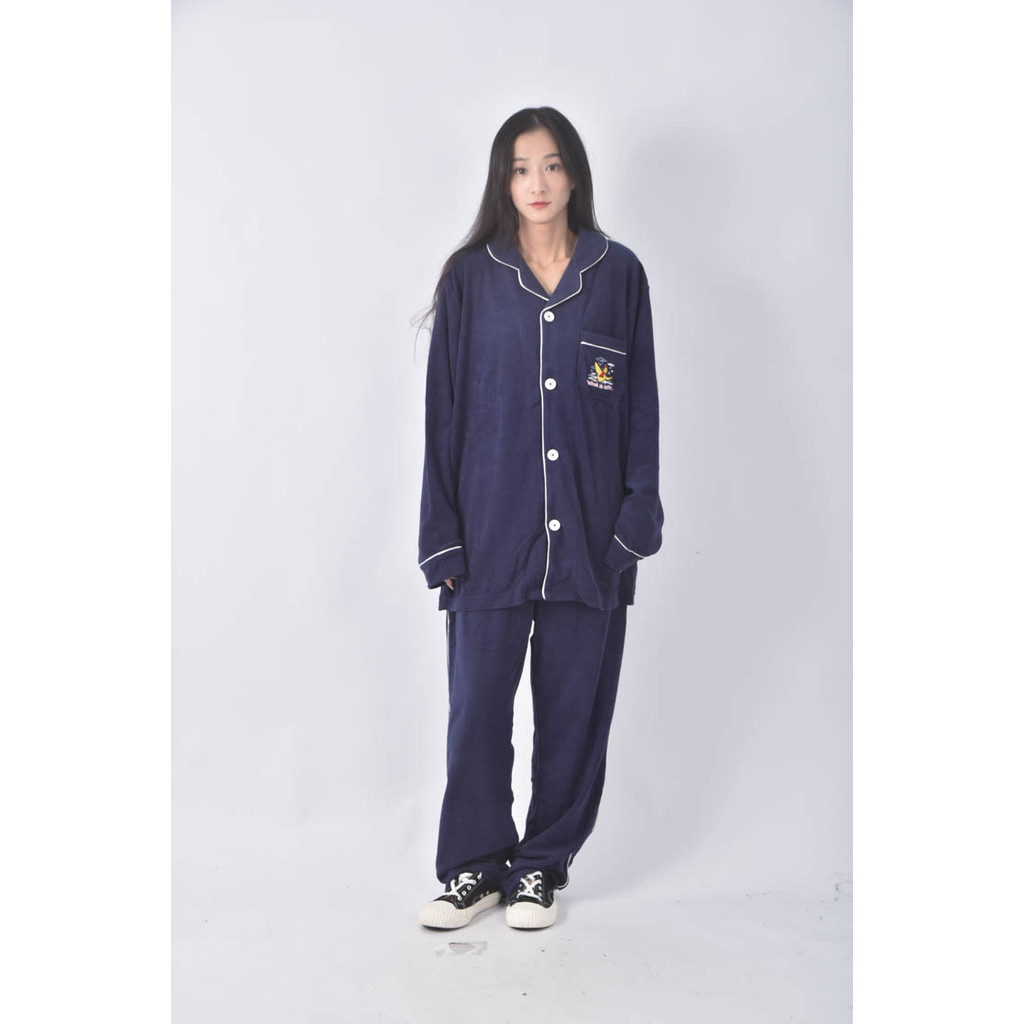 (3XL) want it isnt圖案睡衣藍色套裝二手衣, , large
