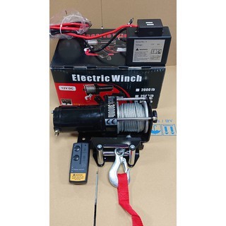 WIN五金 松盈牌DC-12V/24V 多種車用捲揚機付無線遙控 捲揚機 電動吊車 吊車 電動絞盤 電動捲線機 車用救援, , large