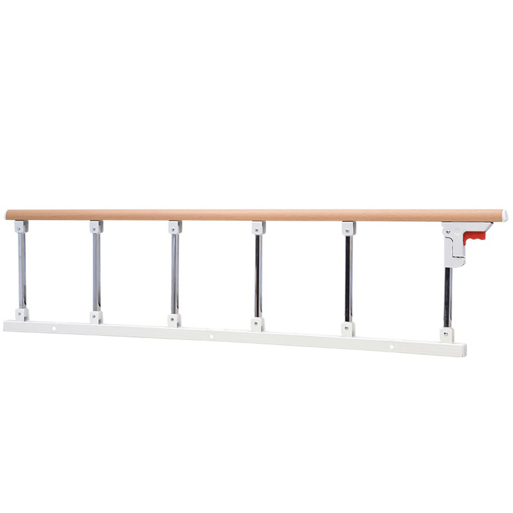 No-drill universal folding bed rail for the elderly, raise bed armrests, bedside get-up device, child safety bed rail, maternity bed rail.