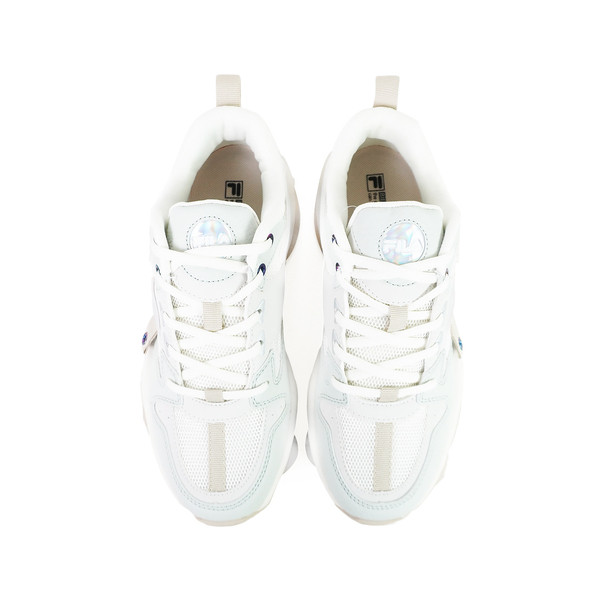 Kixpress-Fila Fantacy 女 運動休閒鞋 老爹鞋 復古 厚底 舒適 穿搭 米 淺綠 [5-C304Z-671], , large