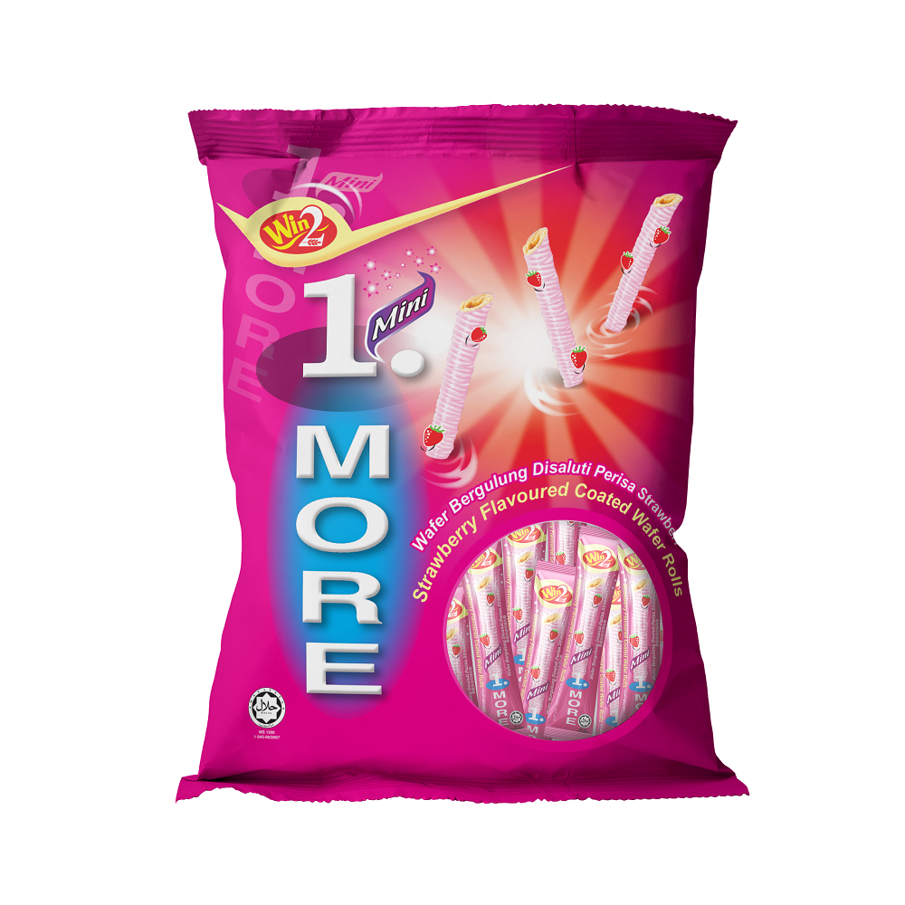 WIN2威化捲家庭號草莓口味300g, , large