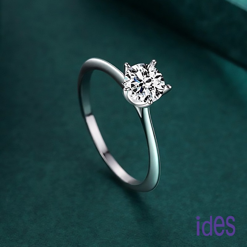 [ides愛蒂思]  生日禮物 買一送一 精選天然鑽石1克拉E/VS2頂級3EX車工鑽石戒指求婚結婚戒/簡約五爪, , large