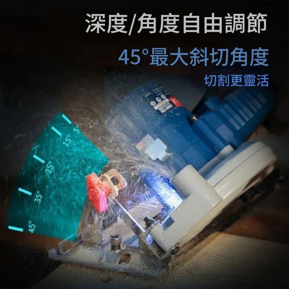 5吋無刷電圓鋸+10節電池+1充+1刀片, , large