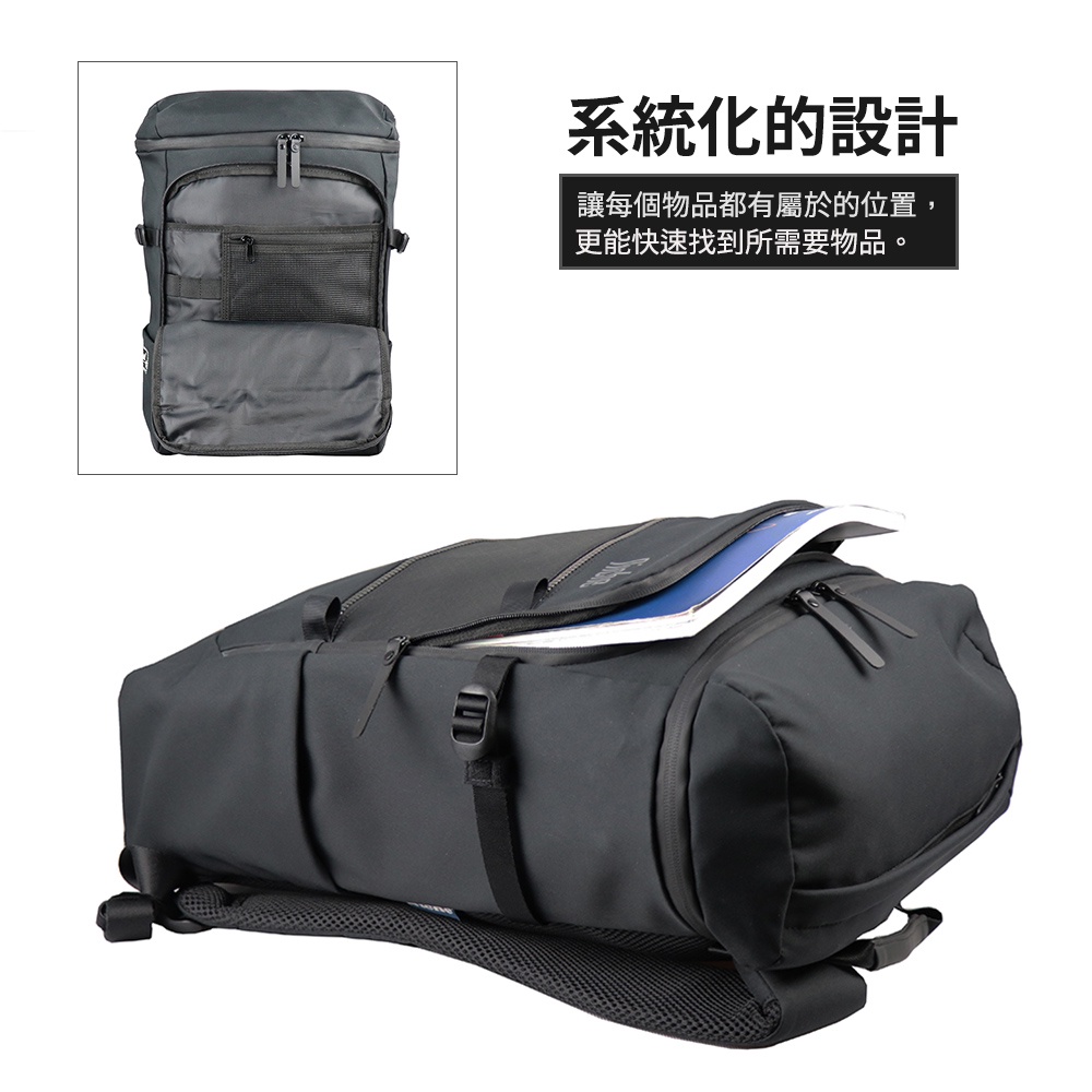 【Niche 樂奇】城市旅人天琴座商務後背包 N-19301 筆電包 手機包 3件一組, , large