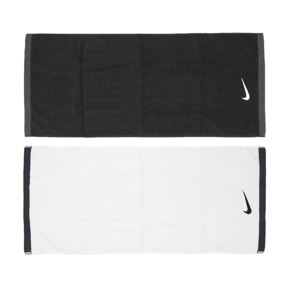 NIKE FUNDAMENTAL TOWEL 浴巾 60x120cm 戶外 運動 家居 簡約 素色 純棉 吸水佳 黑 白