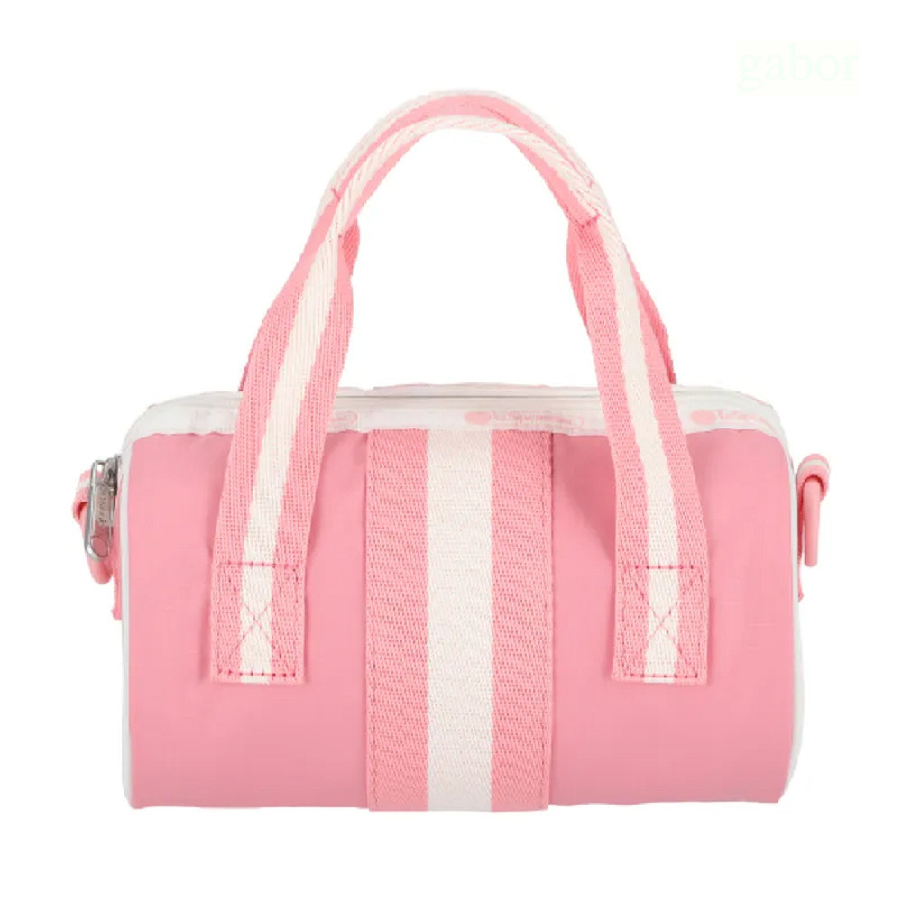 Lesportsac MINI ROLL BAG 迷你圓桶包 -滾邊花漾粉, , large