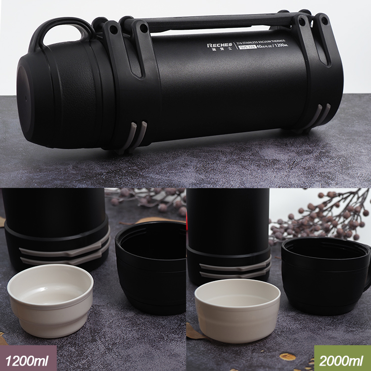 瑞齊士316不鏽鋼真空保溫瓶-2000ml-2入, , large