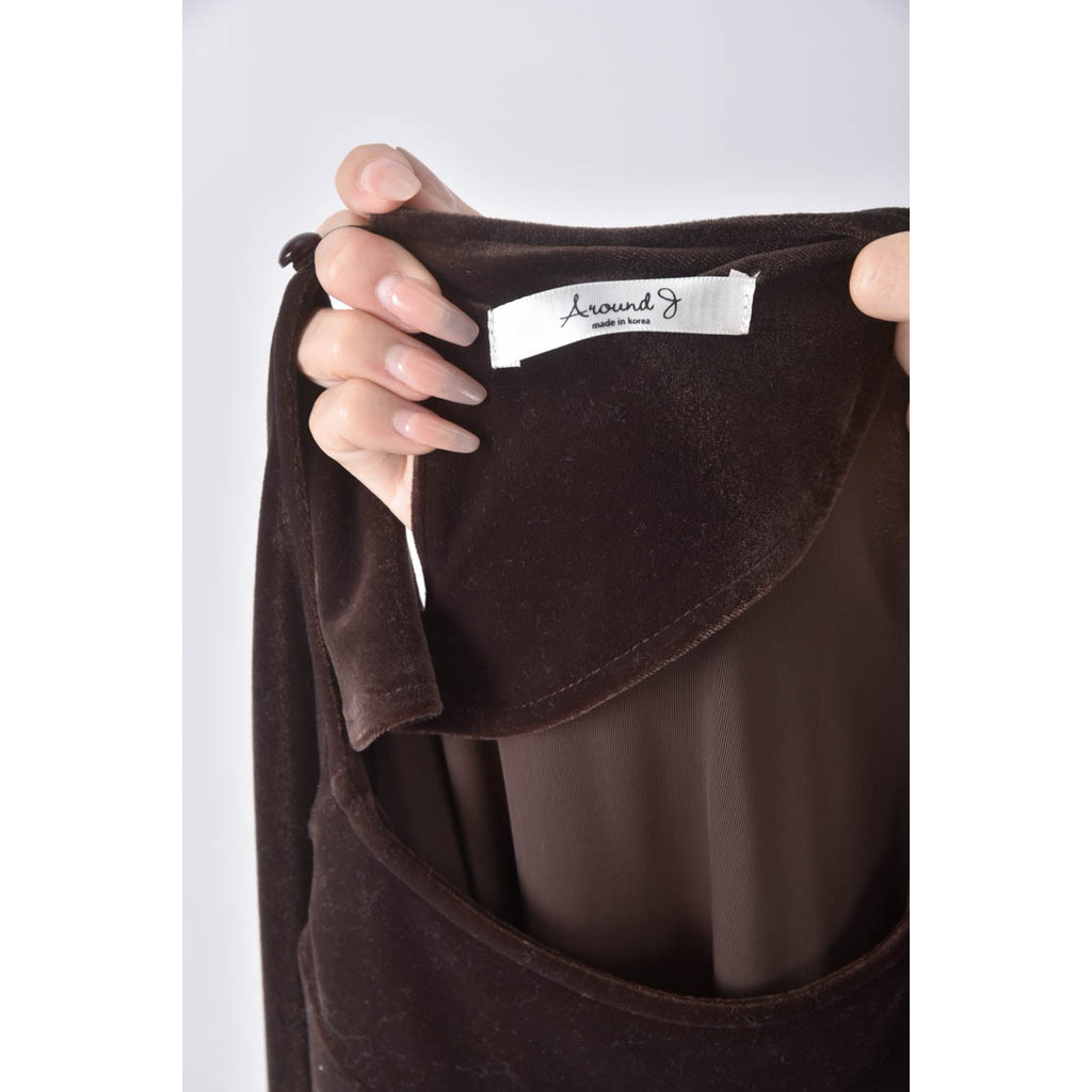 (2XL) around j寬鬆棕色洋裝二手衣, , large