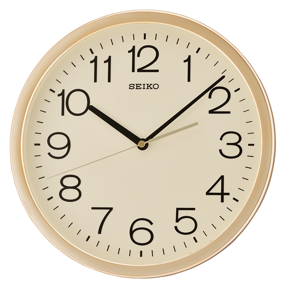 SEIKO 精工 指針式時尚掛鐘 時鐘-金框 QXA014A, , large